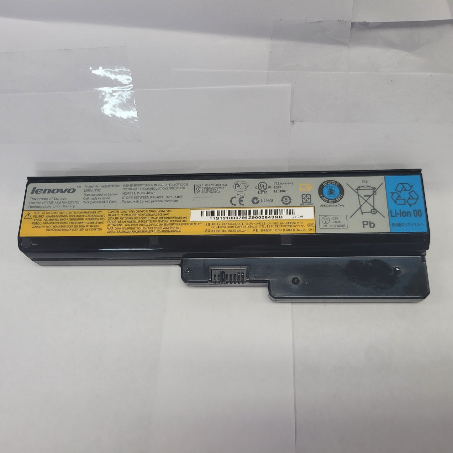 Lenovo Model L08S6Y02 11.1V 48Wh Battery