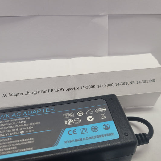 AC Adapter Charger For HP ENVY Spectre 14-3000, 14t-3000, 14-3010NR, 14-3017NR