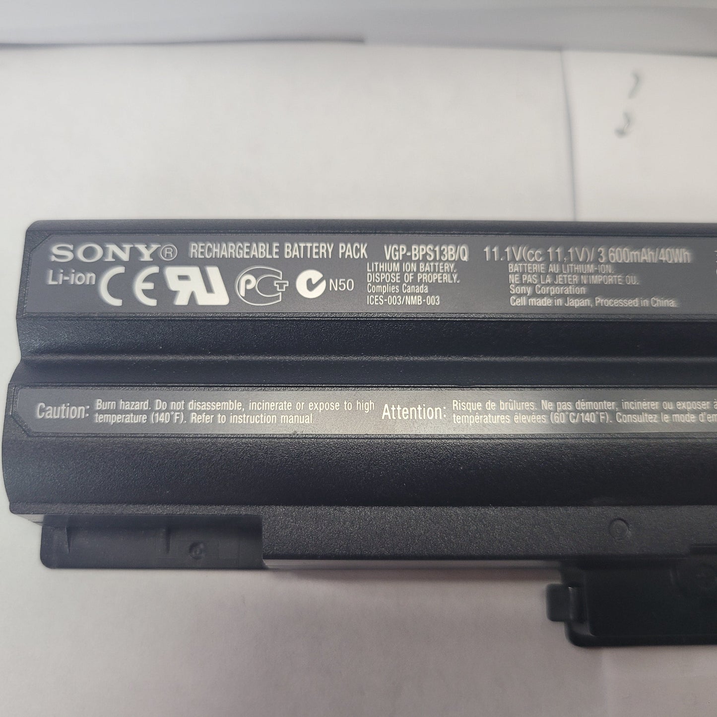 Sony VGP-BPS13B/Q 11.1V 40Wh Battery Pack