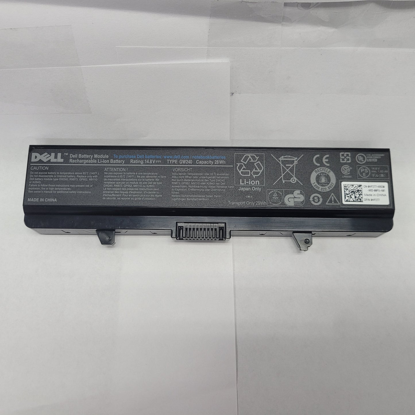 Dell Type GW240 14.8V 28Wh Battery