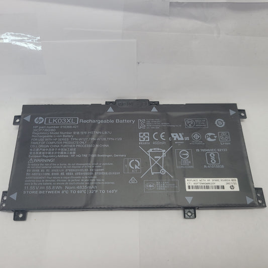 HP Type LK03XL Part #: 916368-421 11.55V 55.8Wh Battery