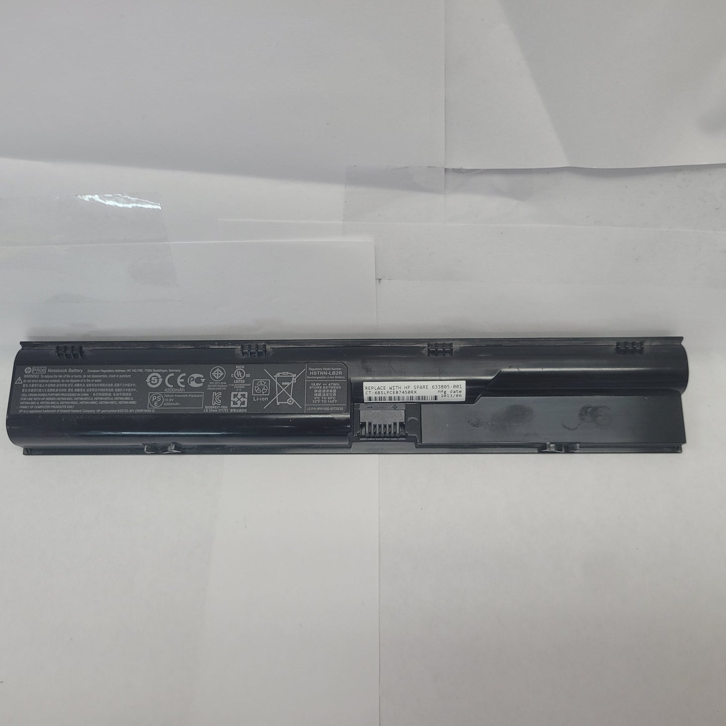HP Type PR06 Model # HSTNN-LB2R Battery