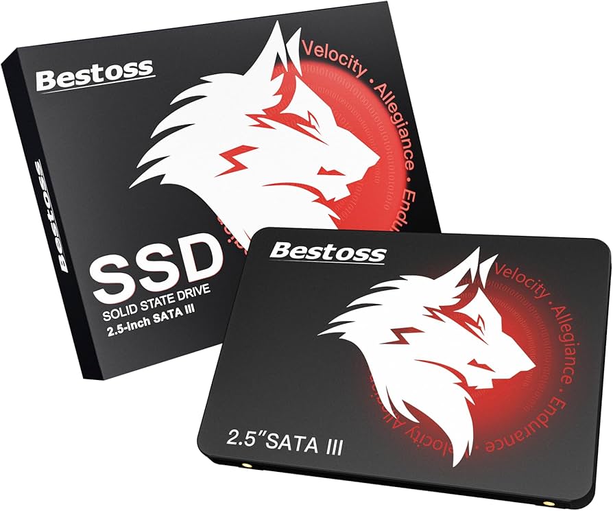 Bestoss 256GB 2.5" SSD Internal Hard Drive for Pc or Laptop, SATA III 6Gb/s Internal State Drive, Up to 550MB/s, Computer Storage Upgrade for Office, Students, Home Entertainment