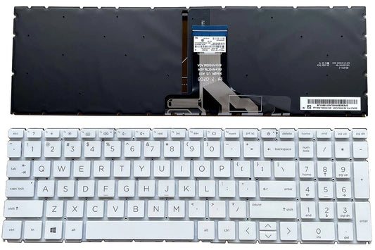 New for HP 17-CN 17T-CN000 17-CP 17Z-CP000 Keyboard US Laptop White Backlit