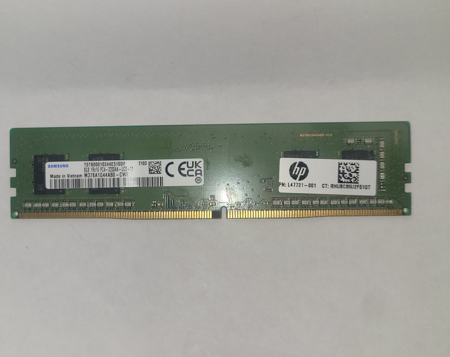 Samsung 8GB 1RX16 PC4-3200AA-UC0-11 DESKTOP MEMORY